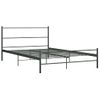 Estructura De Cama De Metal Gris 120x200 Cm Vidaxl