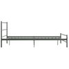 Estructura De Cama De Metal Gris 120x200 Cm Vidaxl