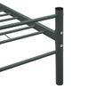 Estructura De Cama De Metal Gris 120x200 Cm Vidaxl