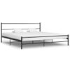 Estructura De Cama De Metal Negro 200x200 Cm Vidaxl