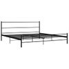 Estructura De Cama De Metal Negro 200x200 Cm Vidaxl