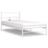 Estructura De Cama De Metal Blanca 90x200 Cm Vidaxl