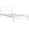 Estructura De Cama De Metal Blanca 90x200 Cm Vidaxl