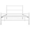 Estructura De Cama De Metal Blanca 90x200 Cm Vidaxl