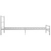 Estructura De Cama De Metal Blanca 90x200 Cm Vidaxl