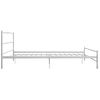 Estructura De Cama De Metal Blanca 160x200 Cm Vidaxl