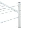 Estructura De Cama De Metal Blanca 160x200 Cm Vidaxl