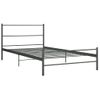 Estructura De Cama De Metal Gris 90x200 Cm Vidaxl