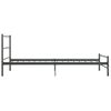 Estructura De Cama De Metal Gris 90x200 Cm Vidaxl