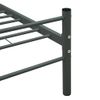 Estructura De Cama De Metal Gris 90x200 Cm Vidaxl