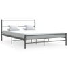 Estructura De Cama Sin Colchón Metal Gris 140x200 Cm Vidaxl