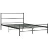 Estructura De Cama De Metal Gris 160x200 Cm Vidaxl