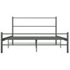 Estructura De Cama De Metal Gris 160x200 Cm Vidaxl