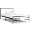 Estructura De Cama De Metal Negro 90x200 Cm Vidaxl