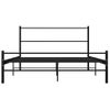 Estructura De Cama De Metal Negro 160x200 Cm Vidaxl