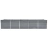 Arriate De Acero Galvanizado Gris 400x80x45 Cm Vidaxl