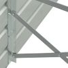 Arriate De Acero Galvanizado Gris 400x80x45 Cm Vidaxl