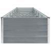 Arriate De Jardín De Acero Galvanizado Gris 480x80x45 Cm Vidaxl