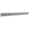 Arriate De Acero Galvanizado Gris 600x80x45 Cm Vidaxl