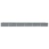 Arriate De Acero Galvanizado Gris 600x80x45 Cm Vidaxl