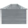 Arriate De Acero Galvanizado Gris 600x80x45 Cm Vidaxl