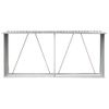 Casetilla Para Leña Acero Galvanizado Marrón 330x84x152 Cm Vidaxl