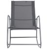 Balancã­n Mecedora De Jardã­n Textilene Gris 95x54x85 Cm Vidaxl