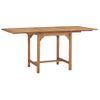 Mesa De Jardín Extensible Madera Maciza Teca (110-160)x80x75cm Vidaxl