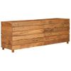 Arriate Elevado Madera De Teca Reciclada Y Acero 150x40x55 Cm Vidaxl