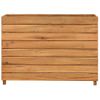 Arriate Elevado Madera De Teca Reciclada Y Acero 100x40x72 Cm Vidaxl