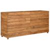 Arriate Elevado Madera De Teca Reciclada Y Acero 150x40x72 Cm Vidaxl