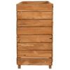 Arriate Elevado Madera De Teca Reciclada Y Acero 150x40x72 Cm Vidaxl