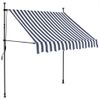 Toldo Manual Retráctil Con Led Azul Y Blanco 100 Cm Vidaxl