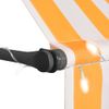 Toldo Manual Retráctil Con Led Blanco Y Naranja 150 Cm Vidaxl