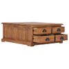 Mesa De Centro De Madera De Teca Maciza 68x68x30 Cm Vidaxl