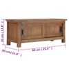 Mueble Para Tv De Madera De Teca Maciza 90x30x35 Cm Vidaxl