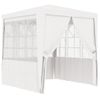 Carpa Profesional Fiestas Con Paredes Blanco 90 G/m² 2,5x2,5 M Vidaxl