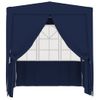 Carpa Profesional Fiestas Con Paredes Azul 90 G/m² 2,5x2,5 M Vidaxl