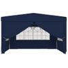 Carpa Profesional Para Fiestas Con Paredes Azul 90 G/m² 4x4 M Vidaxl