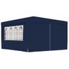 Carpa Profesional Para Fiestas Con Paredes Azul 90 G/m² 4x4 M Vidaxl