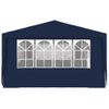 Carpa Profesional Para Fiestas Con Paredes Azul 90 G/m² 4x9 M Vidaxl