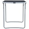 Mesa De Camping Plegable Con Estructura De Metal Gris 80x60 Cm Vidaxl