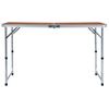 Mesa De Camping Plegable De Aluminio 120x60 Cm Vidaxl