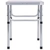 Mesa De Camping Plegable Aluminio Blanco 60x45 Cm Vidaxl