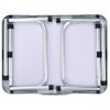 Mesa De Camping Plegable Aluminio Blanco 60x45 Cm Vidaxl