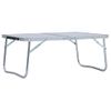 Mesa De Camping Plegable Aluminio Blanca 60x40 Cm Vidaxl