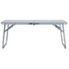 Mesa De Camping Plegable Aluminio Blanca 60x40 Cm Vidaxl