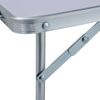 Mesa De Camping Plegable Aluminio Blanca 60x40 Cm Vidaxl