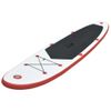 Set De Paddel Surf Tabla Sup Inflable Rojo Y Blanco Vidaxl