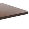 Mesa De Jardín Bistró Mdf Marrón Oscuro 80x80 Cm Vidaxl